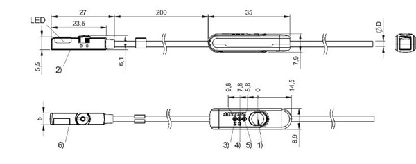 磁敏气缸传感器 BMF 235K-H-PO-C-A2-PU-02