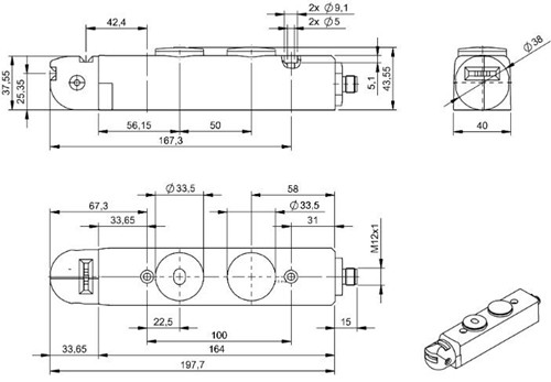 安全开关 BID F101-2M1E3-M02AZ0-S115