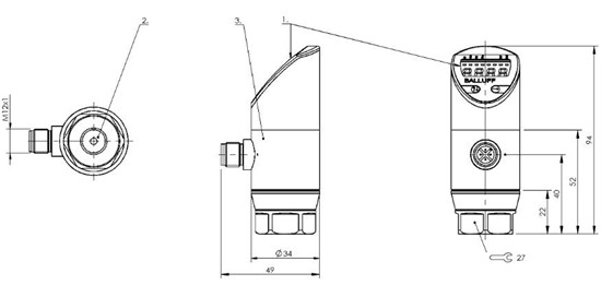 压力传感器 BSP B100-EV002-A01A0B-S4