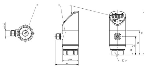 压力传感器 BSP B100-EV002-A02A0B-S4-Z03