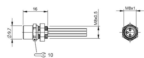 法兰插接器 BCC M353-0000-10-RM049-020