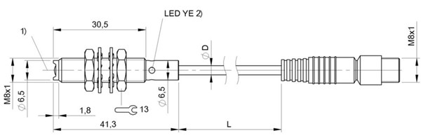 光敏传感器 BOS 08E-PI-KH22-00，2-S49