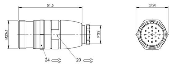自集束插接器 BCC M67L-0000-20-000-54XLA0-000
