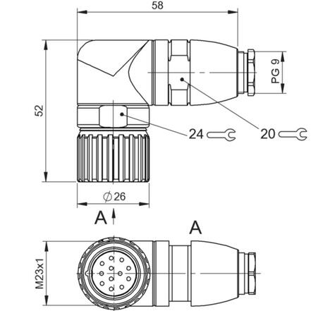 自集束插接器 BCC M68C-0000-10-000-54XCA0-000