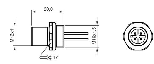 法兰插接器 BCC M454-0000-2A-RM020-002