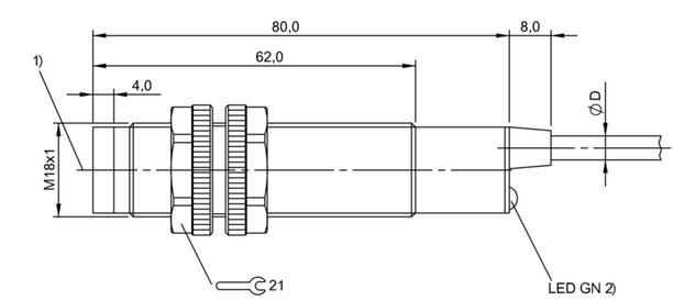 单向光栅 BLS 18K-XX-7P-BO-L-03