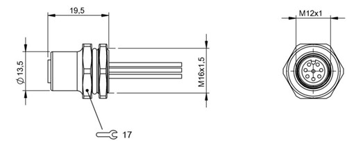 法兰插接器 BCC M458-0000-1A-RM015-005