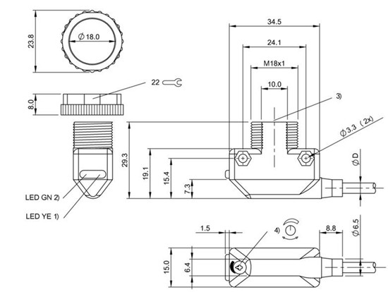 光敏传感器 BOS 11K-NA-ID10-02