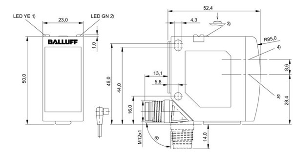 光电距离传感器 BOD 23K-LI01-S4