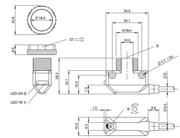 光敏传感器 BOS 11K-PA-ID10-02