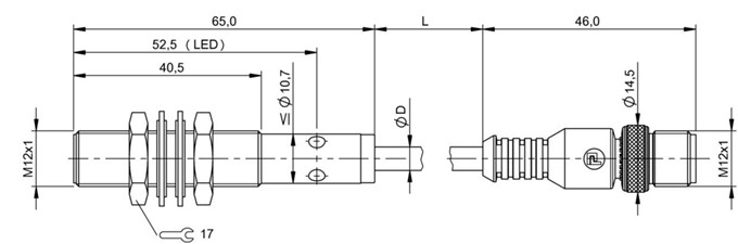 感应式距离传感器 BAW M12MG2-UAC20B-BP00，2-GS04