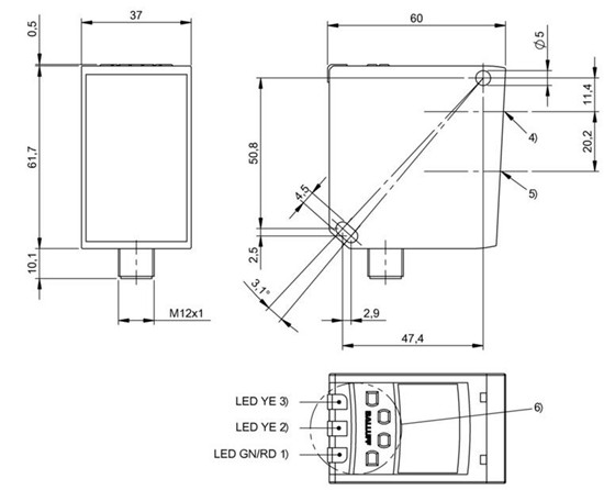 光电距离传感器 BOD 37M-LB01-S92