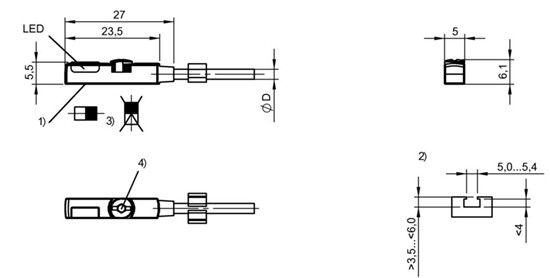 磁敏气缸传感器 BMF 235K-PS-C-2A-PU-02