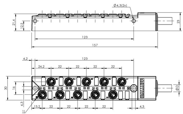 被动式分配器 BPI AM3040-5K-B0-KPXP0-050