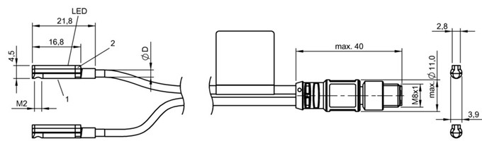 磁敏气缸传感器 BMF 214K-PS-C-2A-SA95-S75-00，3