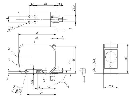 光电距离传感器 BOD 63M-LA05-S115