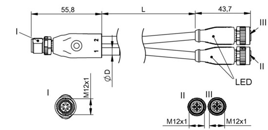 Y形分配器 BCC M414-M415-M415-U2011-010