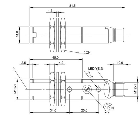 反射光栅 BOS 18KF-NA-1LQP-S4-C