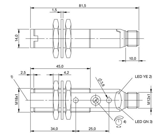 反射光栅 BOS 18KF-NA-1QD-S4-C