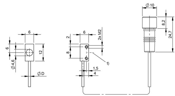 光学传感器头 BOH DI-Q06-001-01-S49F