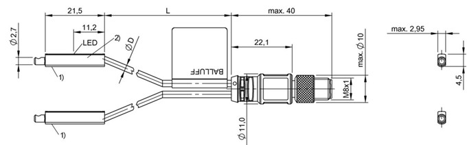磁敏传感器 BMF 303K-PS-C-2A-SA95-S75-00，3