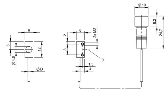 光学传感器头 BOH DK-Q06-001-01-S49F