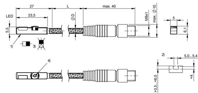 磁敏气缸传感器 BMF 235K-PS-C-2A-SA93-S49-00，3