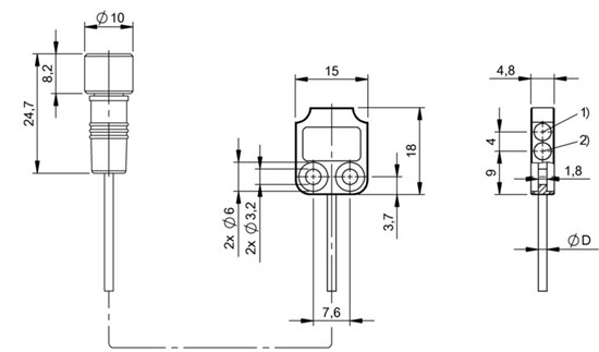 光学传感器头 BOH DK-R027-004-01-S49F