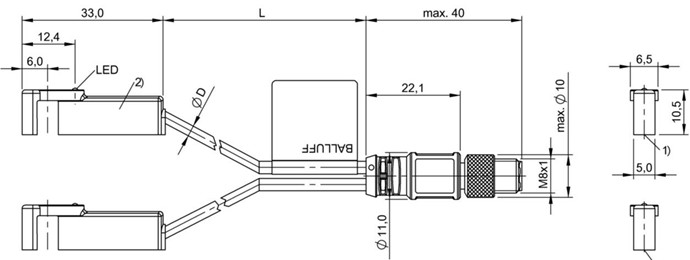 磁敏气缸传感器 BMF 305K-PS-C-2-SA95-S75-00，3