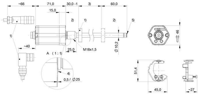 磁致伸缩传感器 BTL7-A110-M0075-B-S32