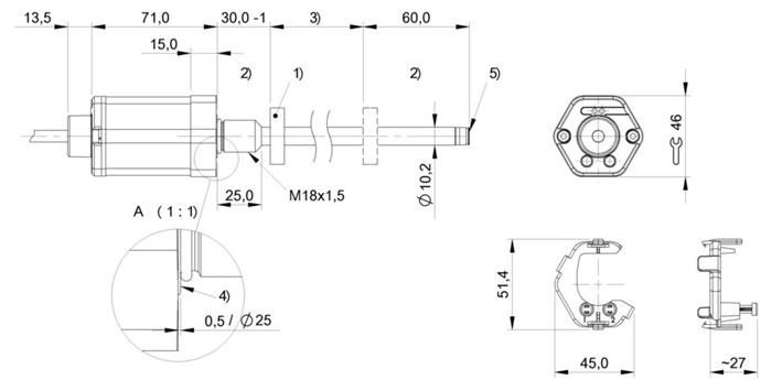 磁致伸缩传感器 BTL7-A110-M0065-B-KA02