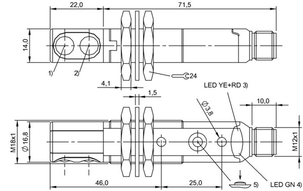 光敏传感器 BOS 18KW-NA-1HA-S4-C