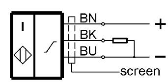 感应式距离传感器 BAW M18ME-UAC50B-BV10-001