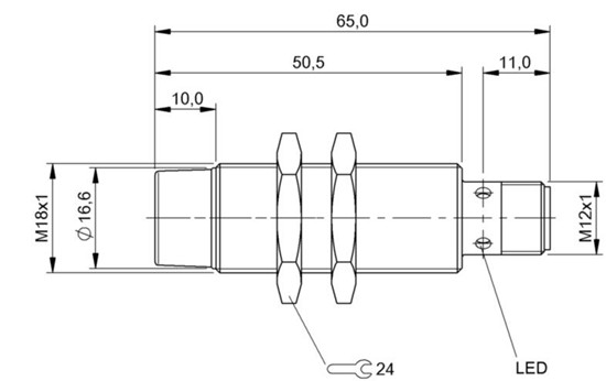 感应式距离传感器 BAW M18MG-UAC16F-S04G-K50