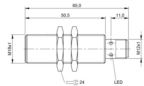 感应式距离传感器 BAW M18MI-IAC50B-S04G