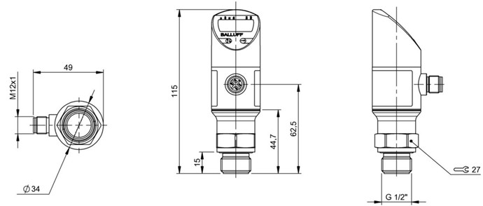 压力传感器 BSP B400-IV003-D01A0B-S4