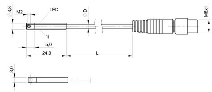 磁敏气缸传感器 BMF 243K-PS-C-2A-SA2-S49-00，5