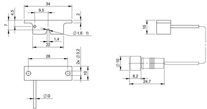 光学传感器头 BOH TR-T16-001-01-S49F