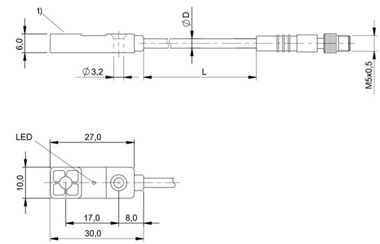 感应式距离传感器 BAW R03KC-UAE40B-BP00，3-GS26