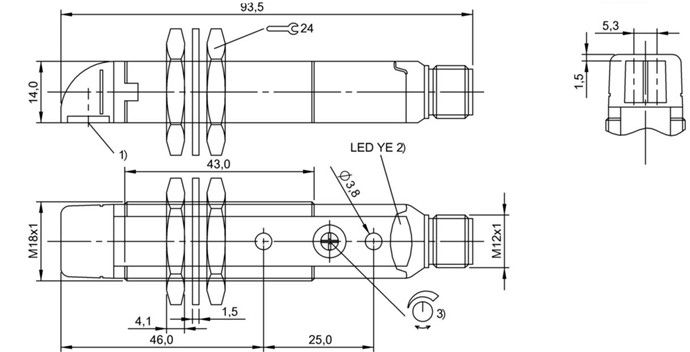 反射光栅 BOS 18KW-NA-1TB-S4-C