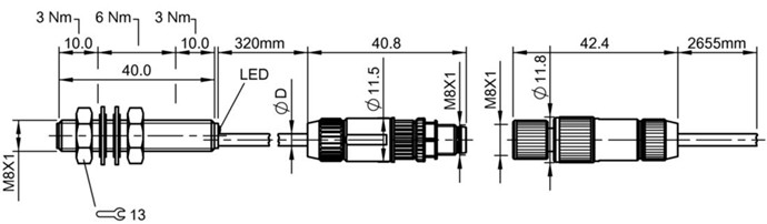 感应式传感器 BES M08MG-USC20B-BV00.32.-512