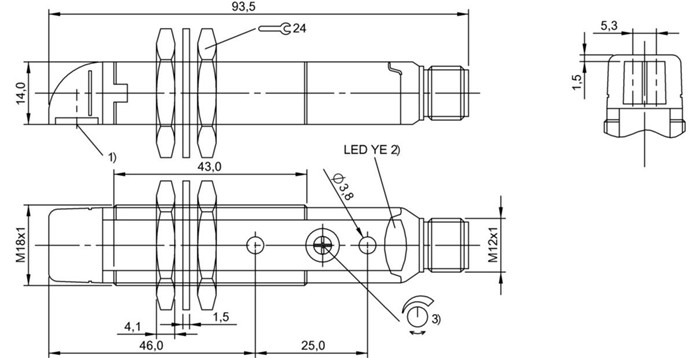 反射光栅 BOS 18KW-PA-1TB-S4-C