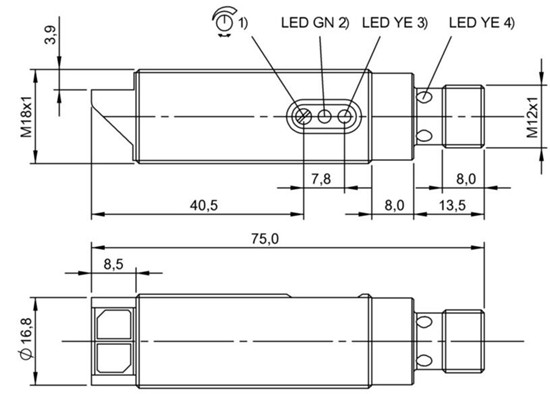 光敏传感器 BOS 18MR-PS-1HA-E5-C-S4